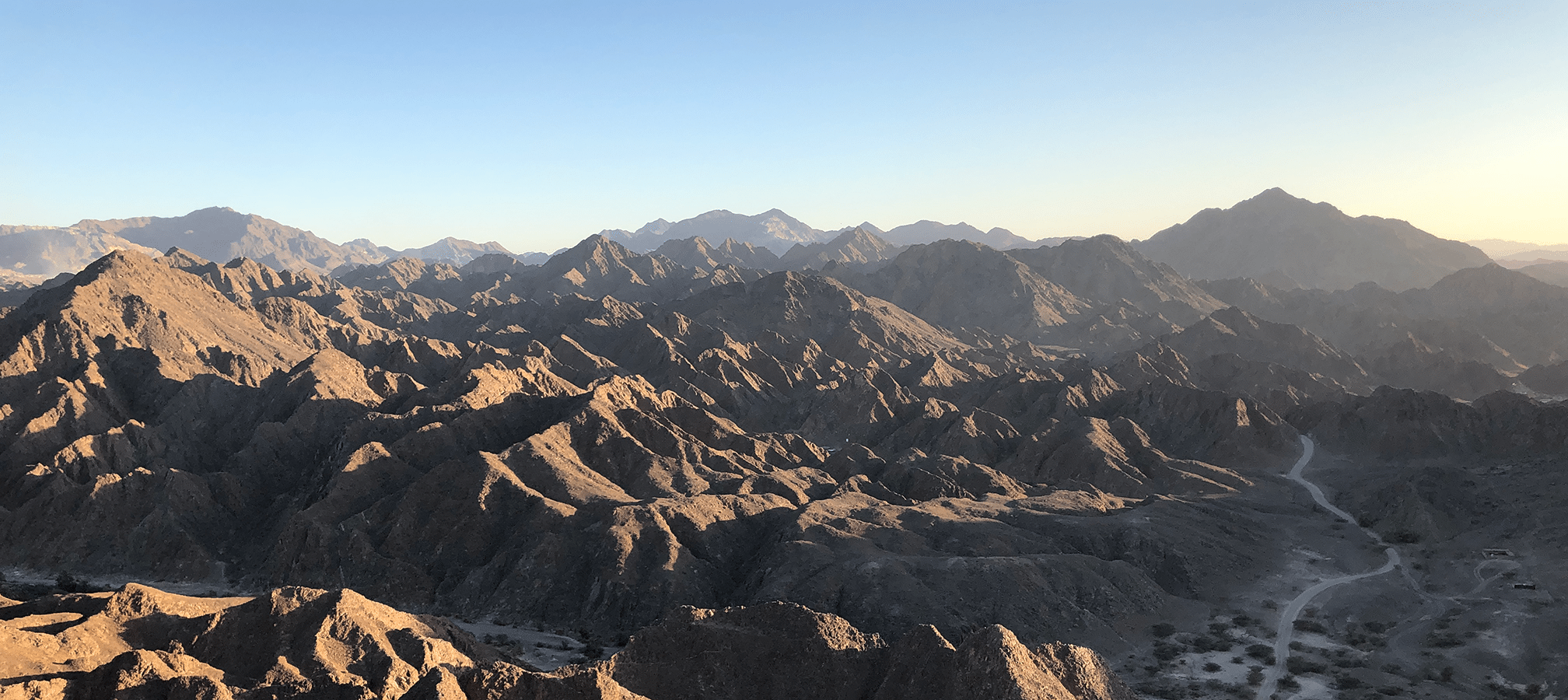 View from peak near Wadi Shawka, UAE
